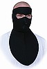 Solid Black with Neoprene Neck Shield, Face Mask